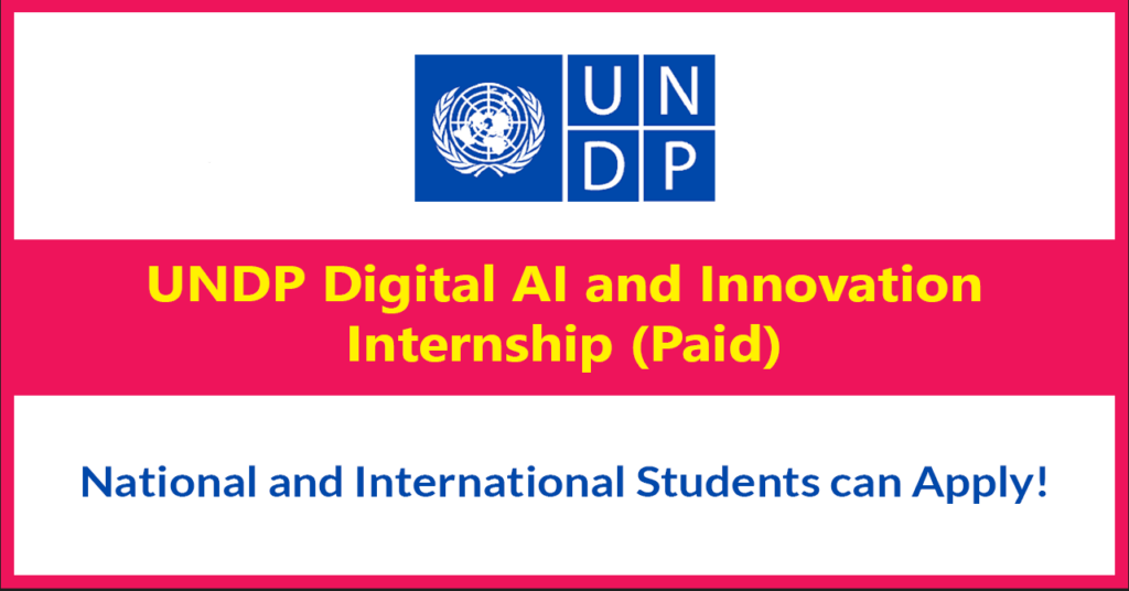 UNDP Digital AI Innovation Internship 2026 | Remote (PAID) – Careers MQ